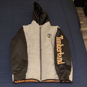 Timberland Gray and Black Jacket